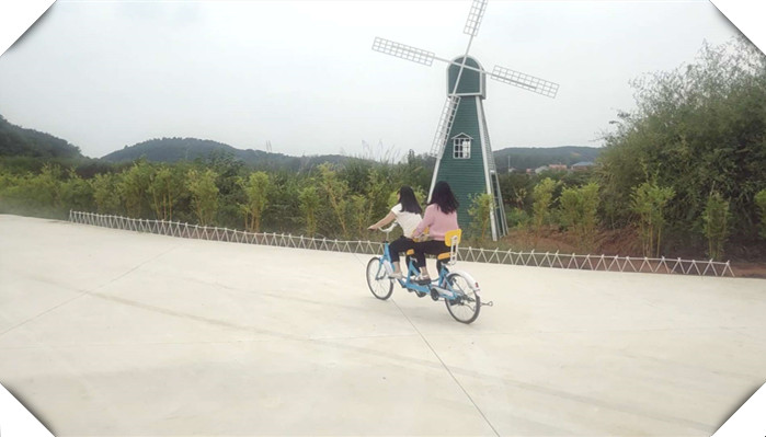 武汉乐农湖畔生态园武汉员工拓展骑单车