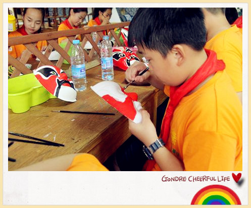 武汉班级出游DIY手工坊绘画脸谱