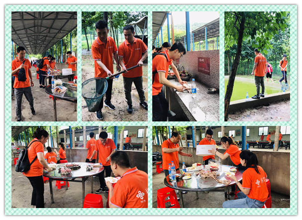 武汉员工拓展野炊做饭抓鸡抓鱼
