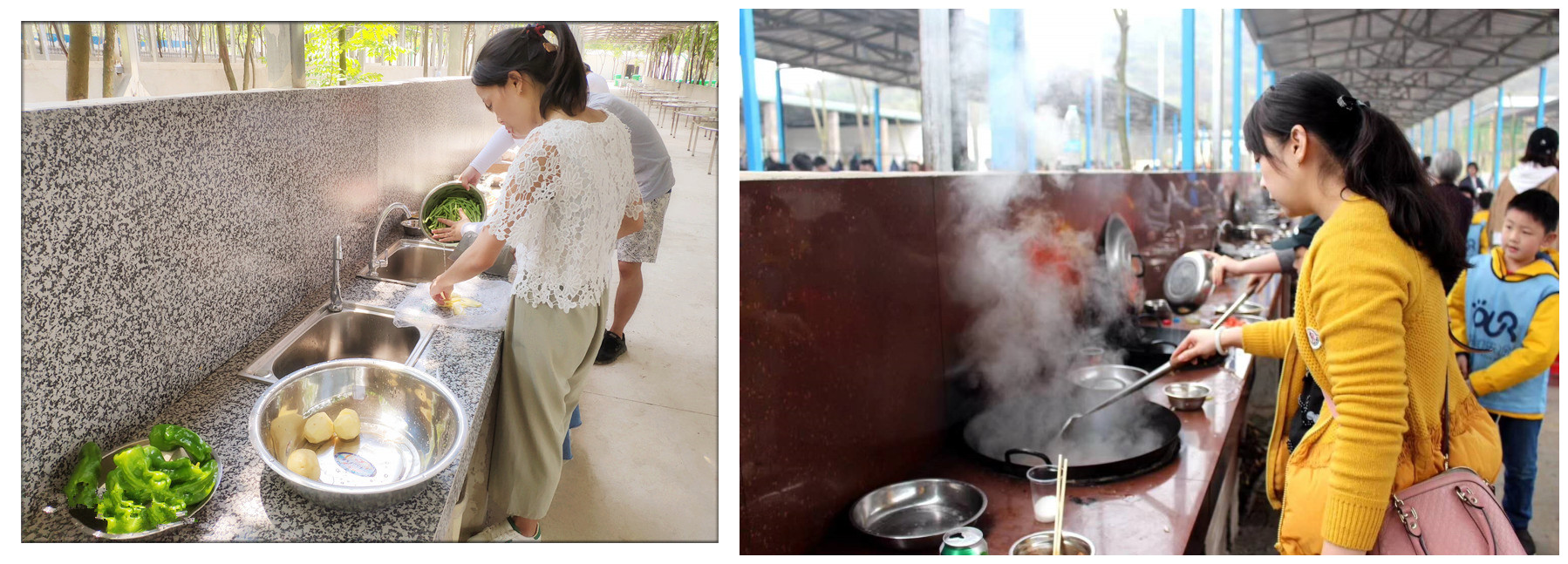 武汉野炊做饭抓鸡抓鱼