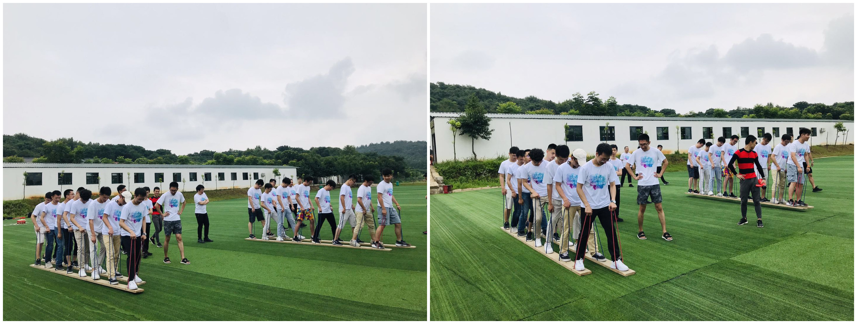 武汉公司出游员工拓展活动大脚板