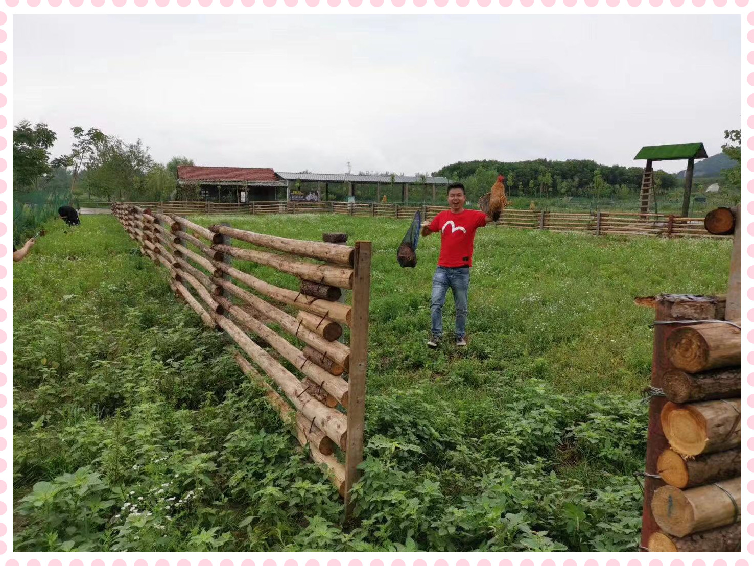 武汉农家乐野炊做饭抓鸡